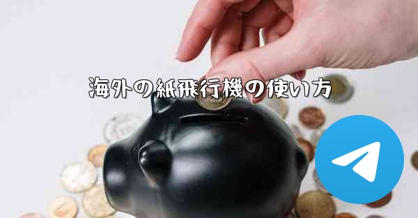 海外の紙飛行機の使い方