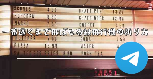 一番遠くまで飛ばせる紙飛行機の折り方