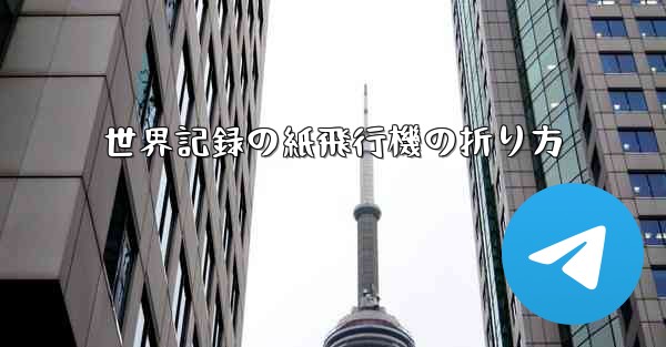 世界記録の紙飛行機の折り方