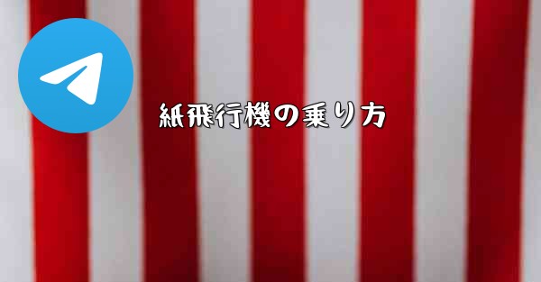 紙飛行機の乗り方