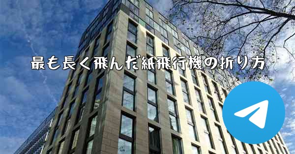 最も長く飛んだ紙飛行機の折り方