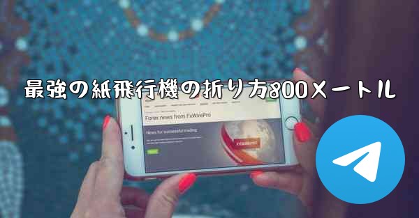 最強の紙飛行機の折り方800メートル