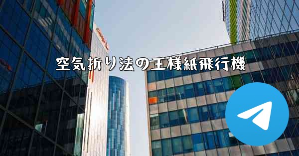 空気折り法の王様紙飛行機