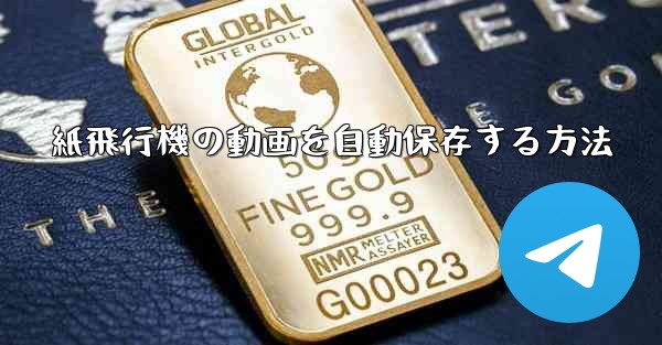 紙飛行機の動画を自動保存する方法