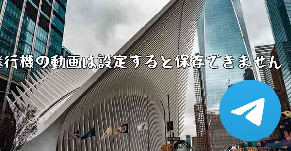 紙飛行機の動画は設定すると保存できません