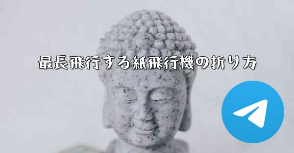 最長飛行する紙飛行機の折り方