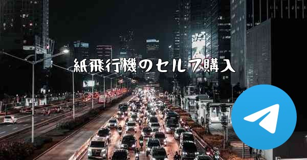 紙飛行機のセルフ購入