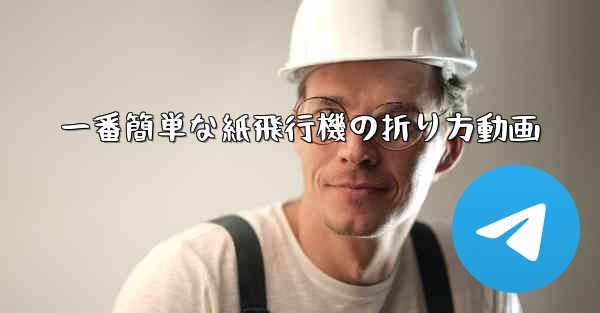 一番簡単な紙飛行機の折り方動画