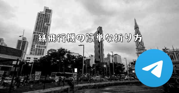 紙飛行機の簡単な折り方