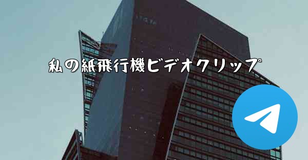 私の紙飛行機ビデオクリップ