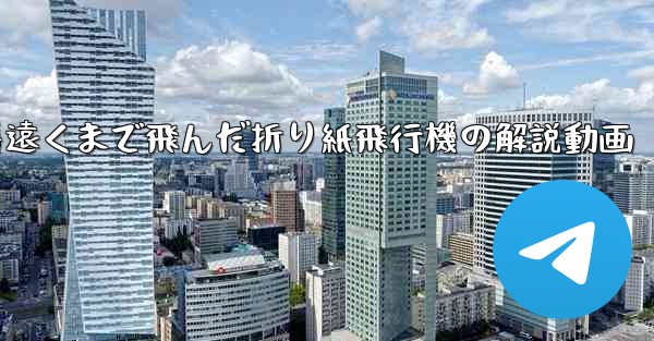 一番遠くまで飛んだ折り紙飛行機の解説動画