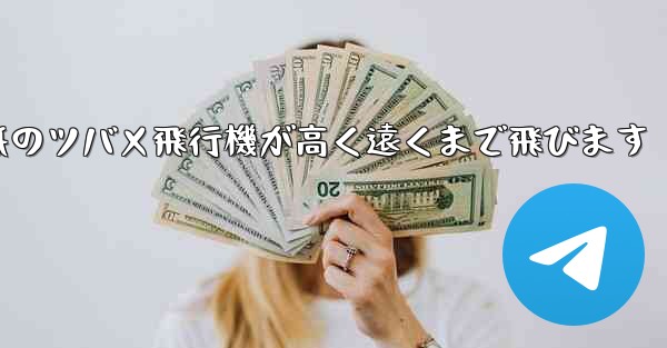 折り紙のツバメ飛行機が高く遠くまで飛びます