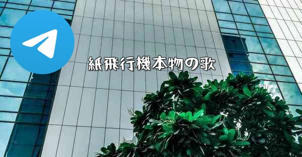 紙飛行機本物の歌