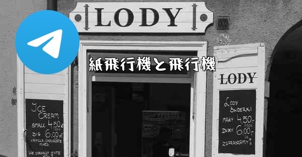 紙飛行機と飛行機