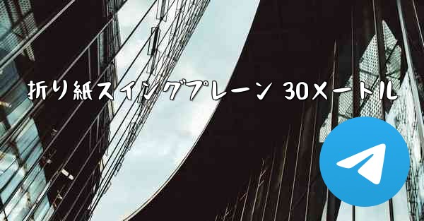 折り紙スイングプレーン 30メートル