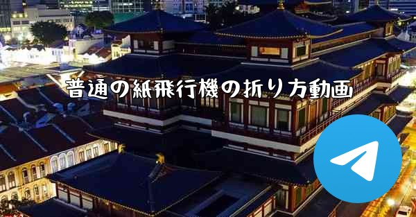 普通の紙飛行機の折り方動画